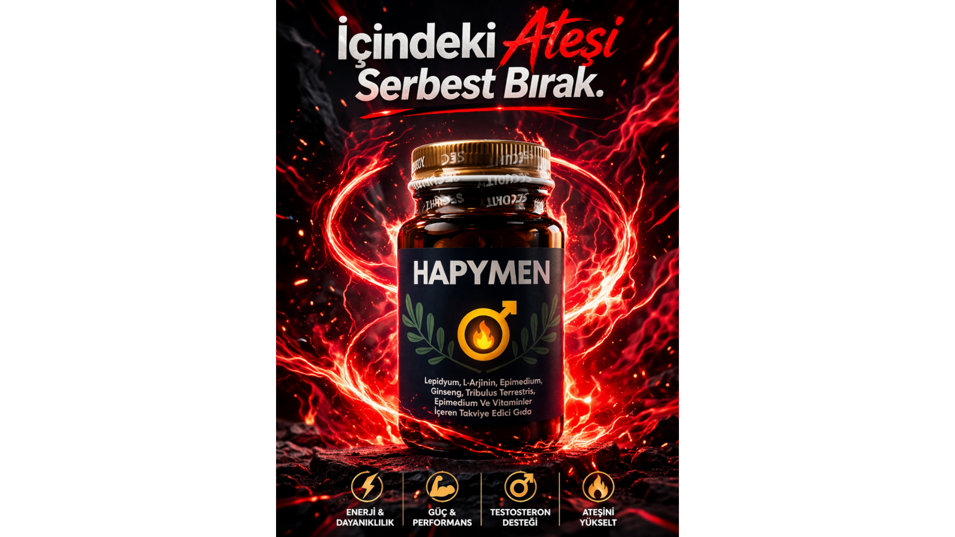 Erkeklerde İstek Artırıcı Bitkisel Takviye ve Hapymen 